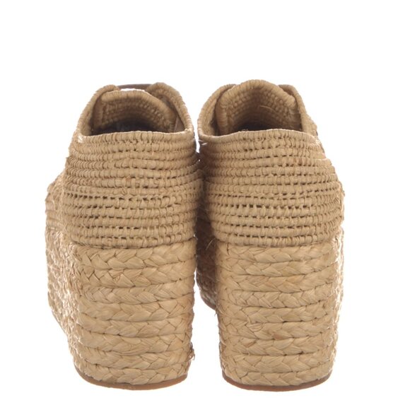 Robert Clergerie Straw Platform Wedge Oxfords — gorgeous & unique! - Picture 6 of 10